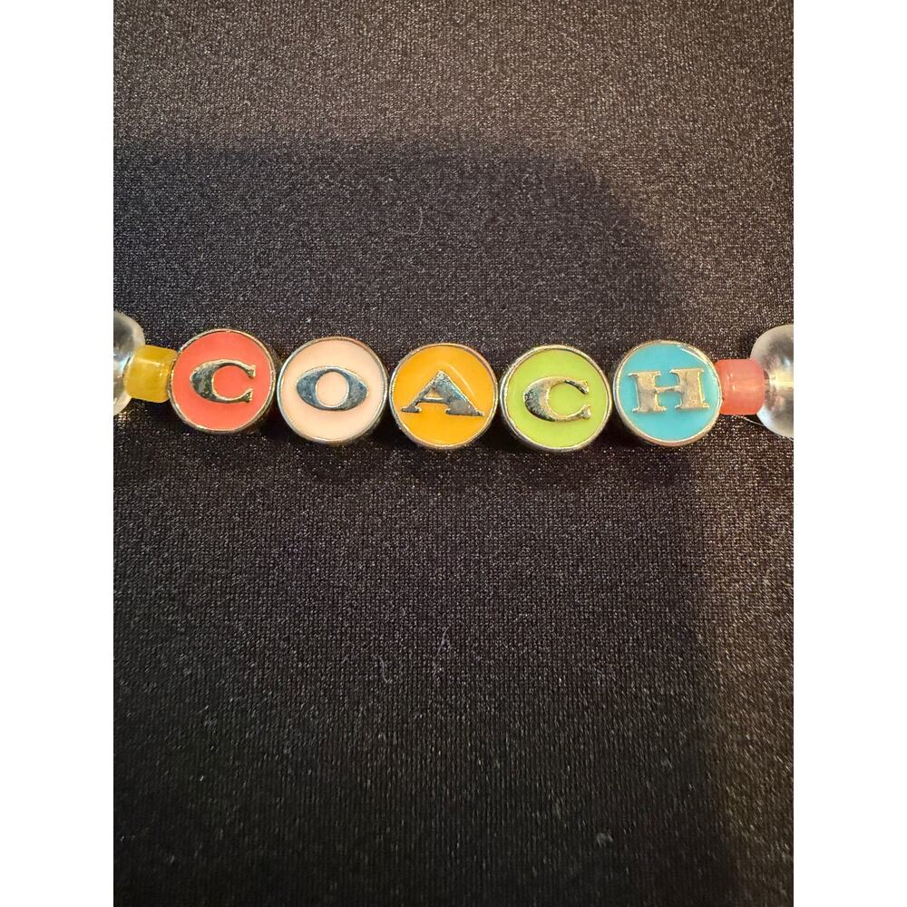 Coach Multicolored Signature Beaded 15" Necklace